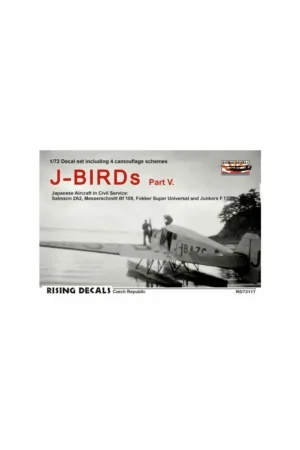 Must-Have J-BIRDs (4x camo) Part VJapanese Aircraft in Civil Service(Salmson 2A2, Messerschmitt Bf 108, Fokker Super Universal and Junkers