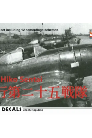 Japanese Army Fighters Used by 25th Hiko Sentai(Ki-43 and Ki-84)This decal sheet includes 12 camouflage schemes Voordeelprijs