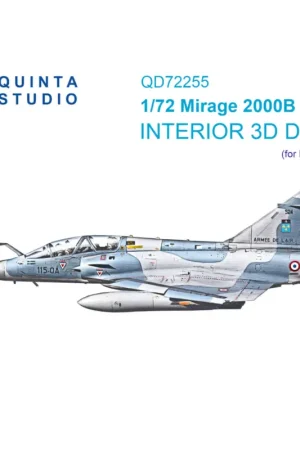 Dassault_Mirage 2000B 3D-Printed & coloured Interior on decal paper(designed to be used with Modelsvit kits) Op = Op