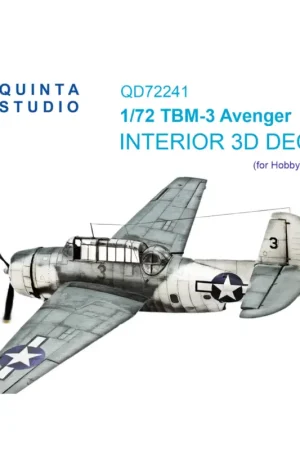 Aanbieding Grumman TBM-3 Avenger 3D-Printed & coloured Interior on decal paper (HobbyBoss)