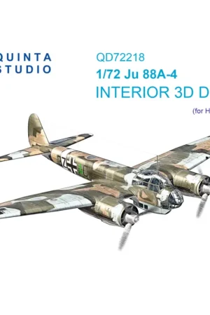Alleen Vandaag Ju 88A-4 3D-Printed & coloured Interior on decal paper (Hasegawa)