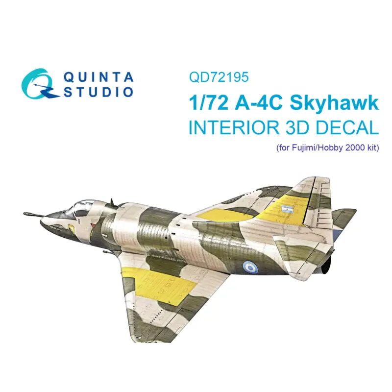 A-4C 3D-Printed & coloured Interior on decal paper (Fujimi/Hobby 2000) Laatste Versie