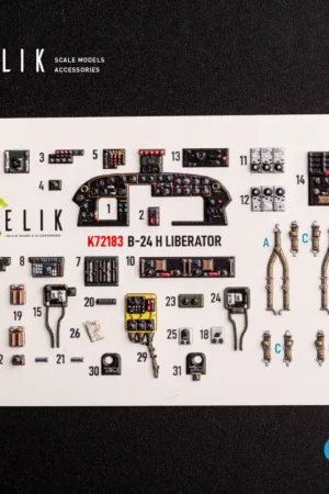 B-24H Liberator - interior 3D decals for Airfix kit Bestseller