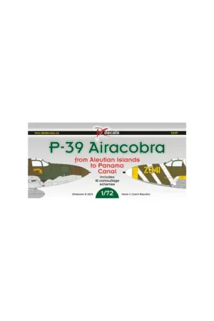 Decal Bell P-39s from Aleutian Islands to Panama Canal1. P-39F Airacobra Nu Kopen