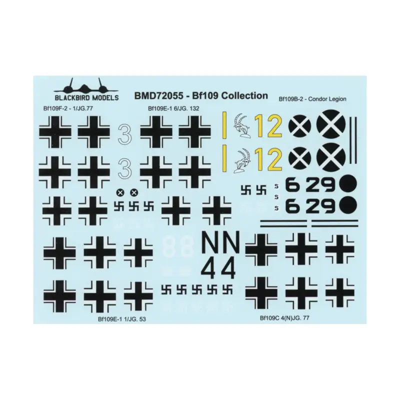 Veilige Betaling Decal Bf-109 Collection