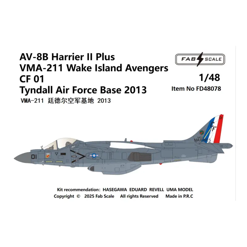 Decal AV-8B+ VMA-211 2013 Weekendaanbieding