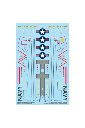 Decal US Navy S-3 High Visibility Stencils & National Insignia Actieprijs