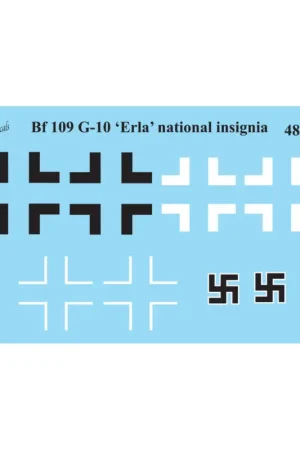 Decal Messerschmitt Bf-109G-10 'Erla' Nieuw
