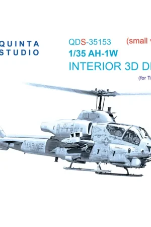 Alleen Vandaag AH-1W 3D-Printed & coloured Interior on decal paper (designed to be used with Trumpeter kits) (Small version)