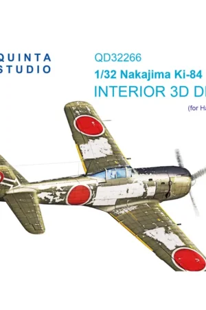 Weekendaanbieding Nakajima Ki-84 Hayate 3D-Printed & coloured Interior on decal paper (Hasegawa)