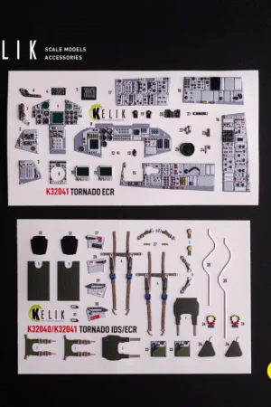 Betaalbaar Tornado ECR - interior 3D decals for Italeri kit (1/32)