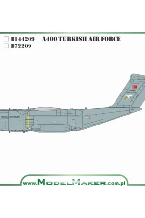 Decal A400 Turkish Air Force Uitverkoop