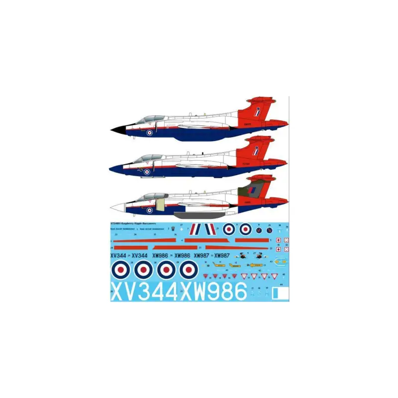 Bestseller Raspberry Ripple Buccaneers - Screen printed decals