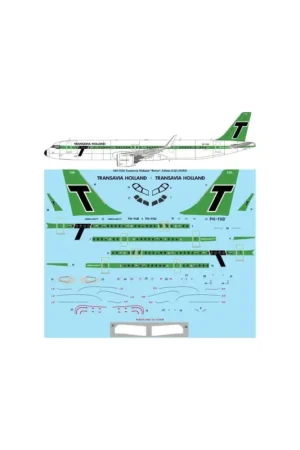 Fabrieksprijs Transavia Holland 'Retro' Airbus A321-251NX Neo Laser decal - for Revell kit
