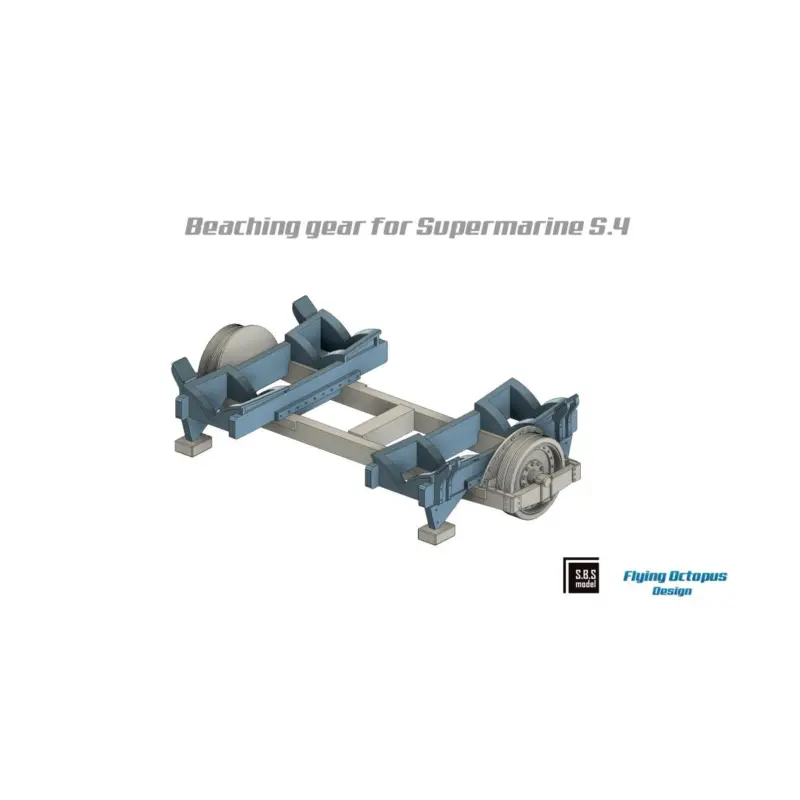 Supermarine S.4 beaching gear (designed to be used with SBS Model kits) Resin/3D printed Gecertificeerd