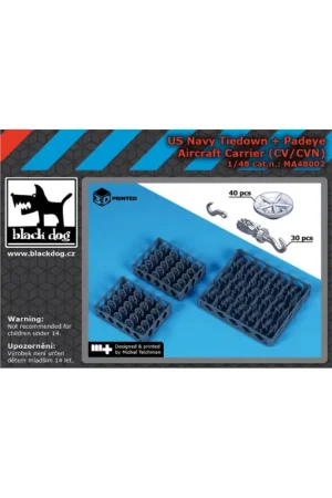 US NAVY tiedown+padaye (CV/CVN) (3D-Printed) Direct Verzonden