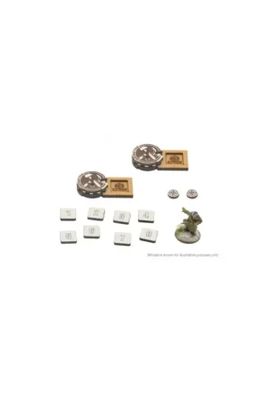 Laatste Versie Bolt Action MDF Artillery zooming in Markers - Soviet Union Figuur spellet
