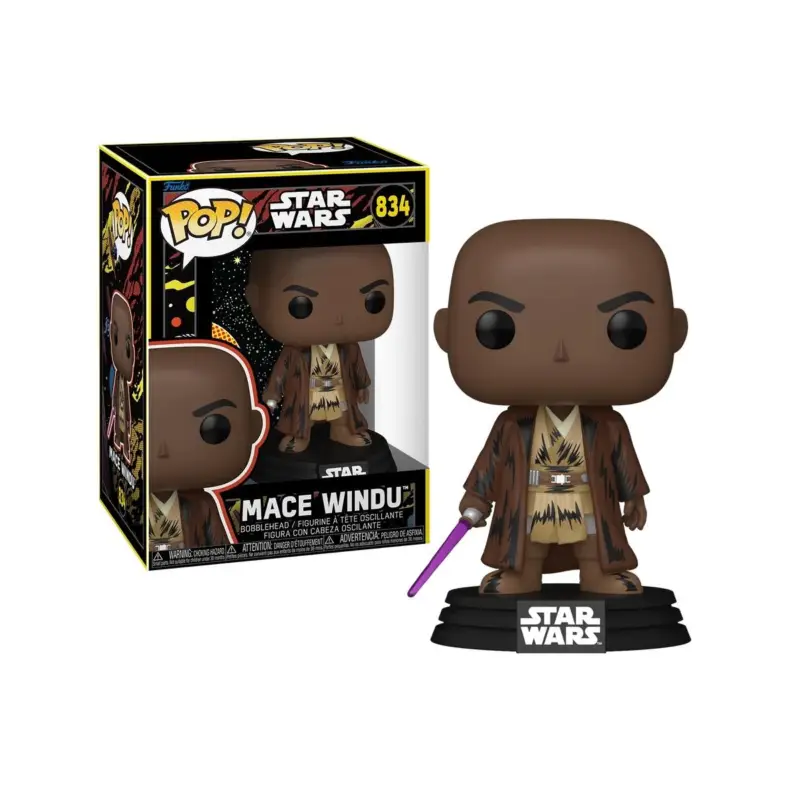 MAY THE FOURTH - POP Star Wars N° 834 - Mace Windu (Retro) Pop figur Aanbieding