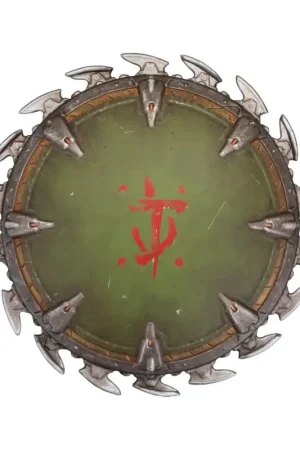 Hoge Kwaliteit Doom: The Dark Ages wall sculpture Shield Saw 25 x 25 cm