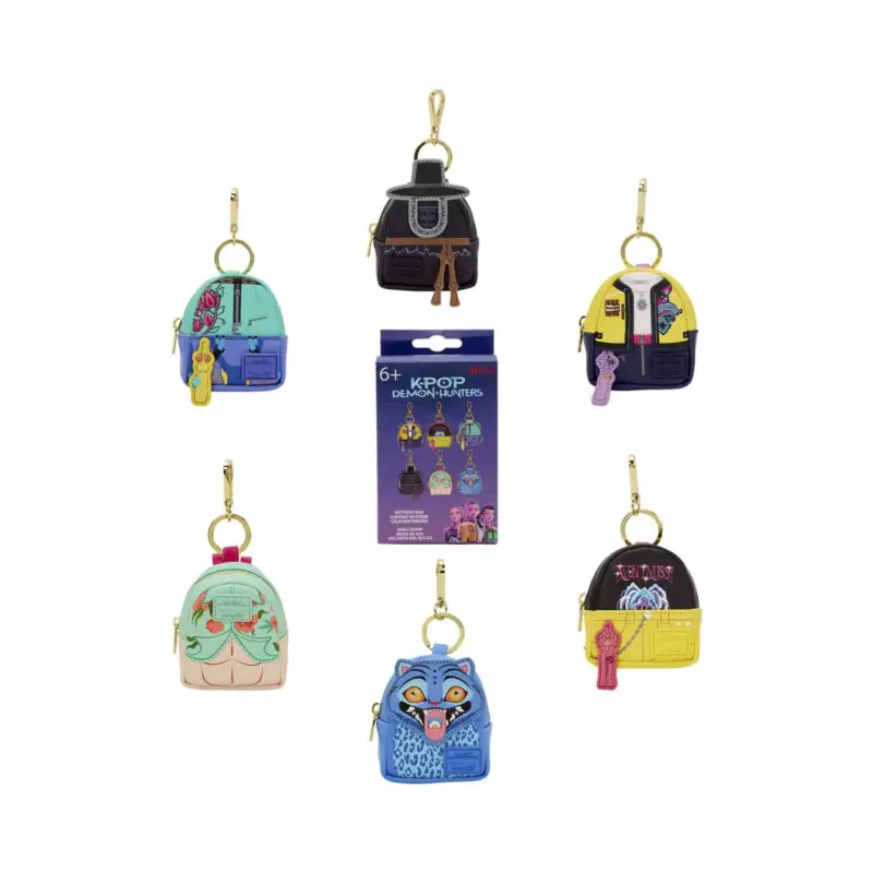 Direct Verzonden KPOP DEMON HUNTERS - Mini Backpack Bag Charm Loungefly Mystery Box
