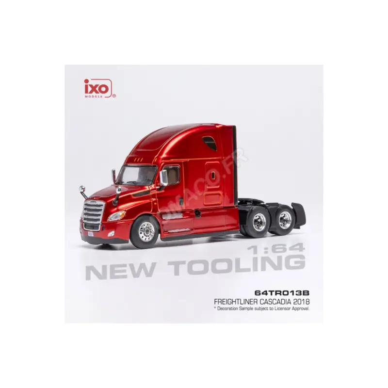 2018 Freightliner Cascadia Dark Red Miniatuurr Gecertificeerd