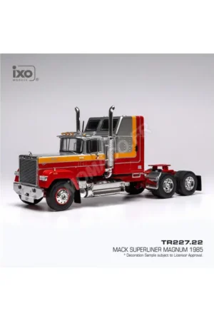 Mack superliner magnum 1985 metallic grey/red Miniatuurr Veilige Betaling