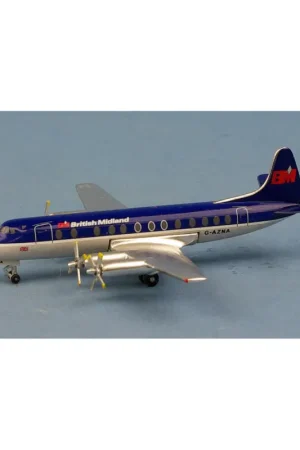 British Midland Vickers Viscount 800 G-AZNA Miniatuur Direct Verzonden