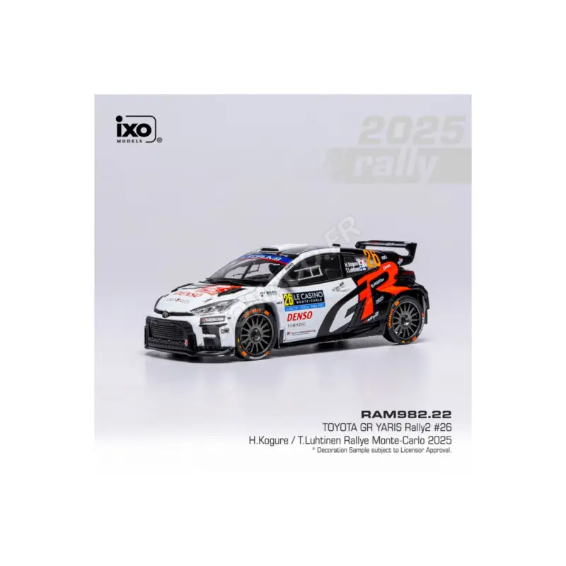 Finale Uitverkoop Toyota gr yaris rally2 26 kogure/luhtinen wrc rallye monte-carlo 2025 Miniatuur