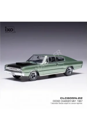 Seizoensaanbieding 1967 dodge charger light green Miniatuur