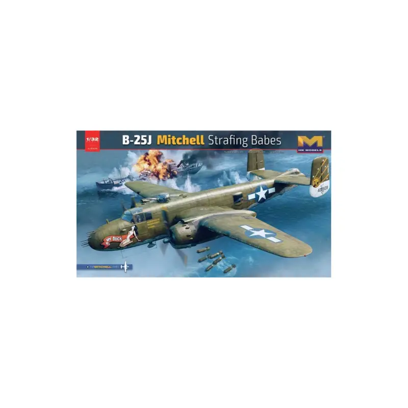 B-25j mitchell strafing babes Schaalmodel Nieuw