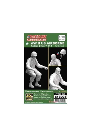 Ww ii us airbone ketten driver 1944 for sdkfz2 Figuren Beperkte Voorraad