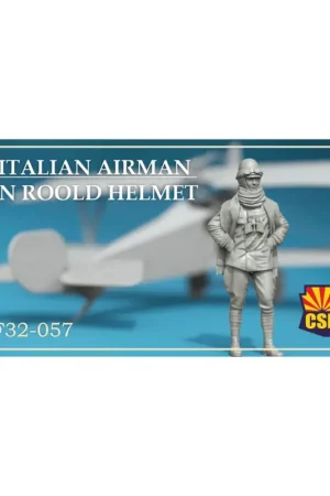 Nieuw Italian airman in roold crash helmet Figuren