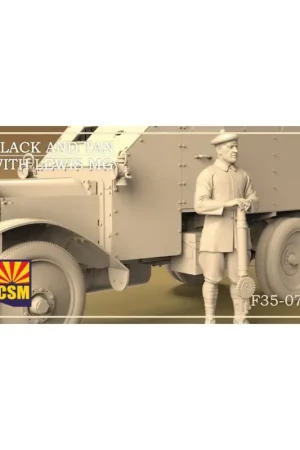 Black and tan with lewis gun Figuren Betaalbaar