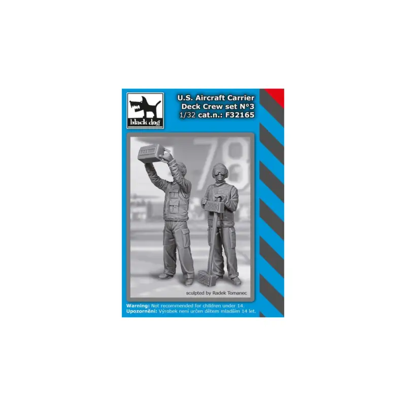 Speciale Aanbieding Kit 1/32 u.s. aircraft carrier deck crew n°3 Figuren