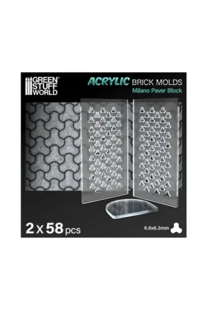 Flitsaanbieding Acrylic brick molds milano paver block