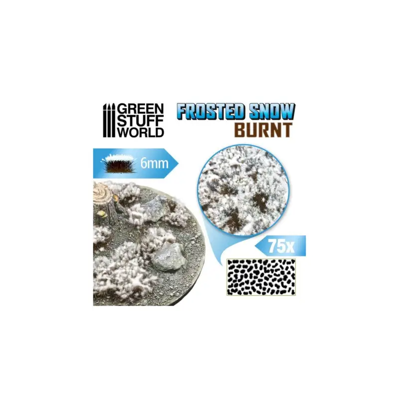 Frosted tuft snow burnt - 6mm Aanbieding