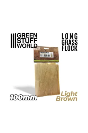 Long grass flock 100mm - color light brown Koopje