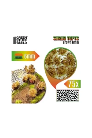 Uitverkoop Tufts matorral - brown shrub tuft 6mm