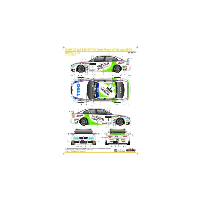 Koop Online Bmw 320si e90 wtcc guia race of macau 2006 bmw team uk 1