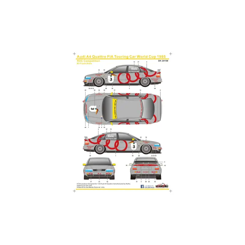 Audi a4 quattro fia touring car world cup 1995 Populair
