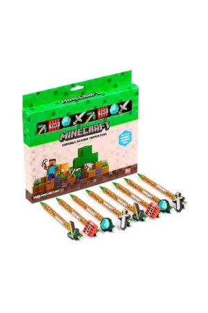 Bestel Nu MINECRAFT - Tools - Set of 8 Erasable Gel Pens Head Topper