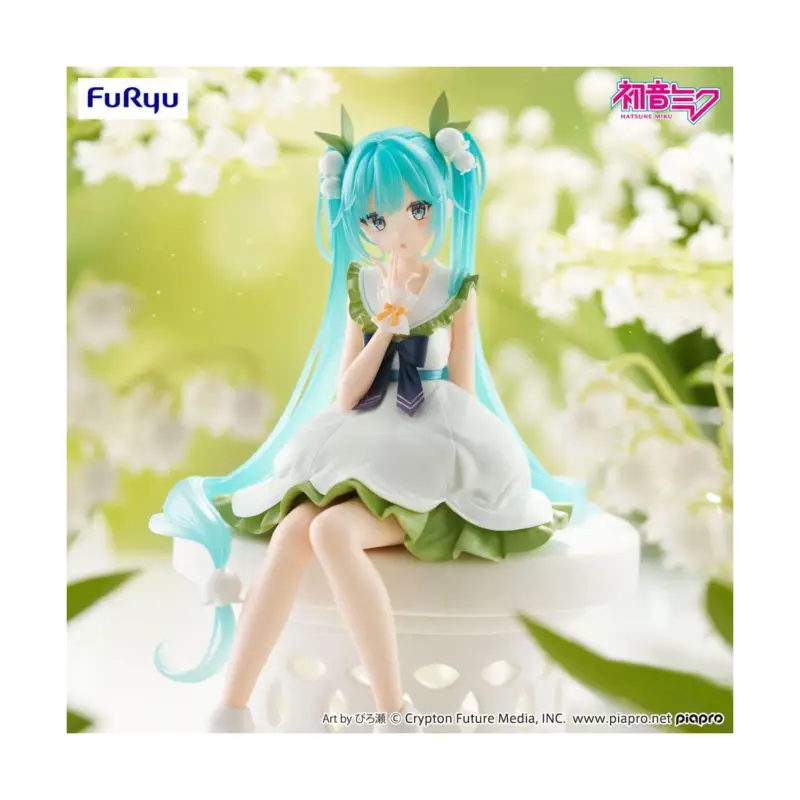 Direct Verzonden Hatsune Miku Figure Noodle Stopper Flower Fairy Lily of the Valley 14 cm Figuurtje
