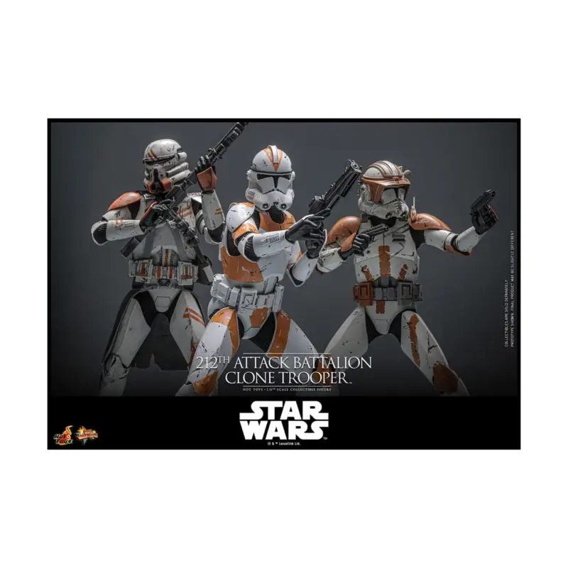 Star Wars: The Clone Wars action figure 1/6 212th Attack Battalion Clone Trooper Deluxe Version 30 cm Beperkte Voorraad