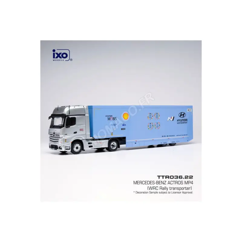 Mercedes-benz actros (mp4) hyundai motorsport wrc transport 2024 Miniatuurr Laatste Versie