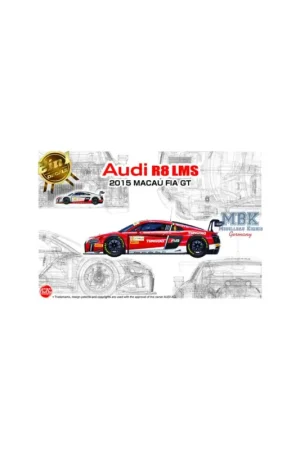 Audi R8 LMS GT3 2015 Macau GT3 World Cup Schaalmodel Flitsaanbieding