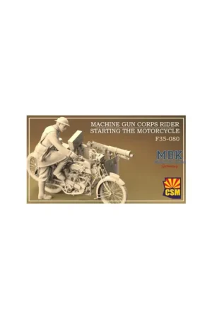Meest Verkocht Machine Gun Corps Rider Starting the motorcycle Figuren