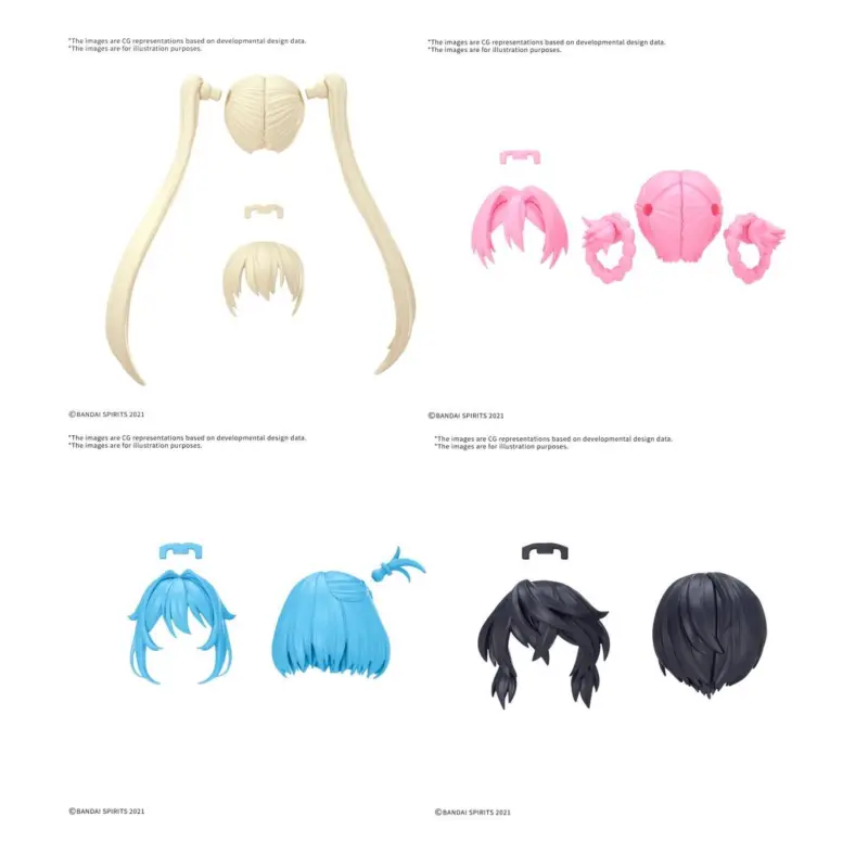 30MS - Option Hair Style Parts Vol. 13 All 4 Types - Model Kit Beperkte Voorraad