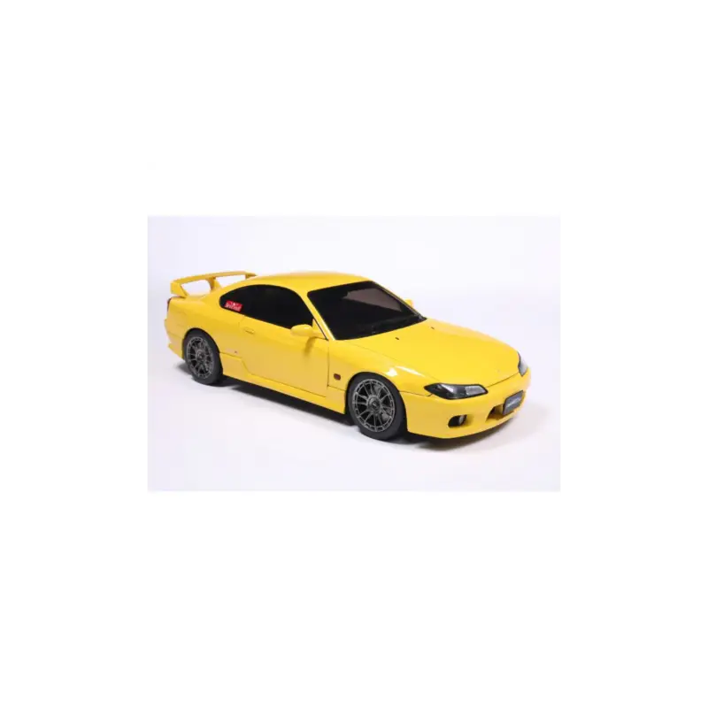 Speciale Aanbieding Nissan silvia s15 spec-r aero lightning yellow 1999 1/18 Miniatuur