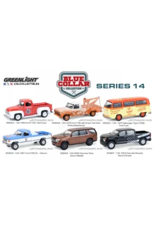 Merkproduct 6-piece set: blue collar collection - series 14 Miniatuur