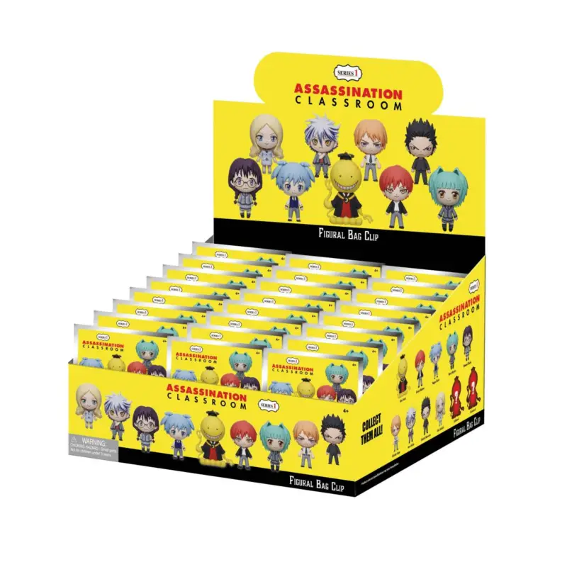 ASSASSINATION CLASSROOM - Series 1 - 3D Foam Bag Clip (Display 24 Pcs) Koopje